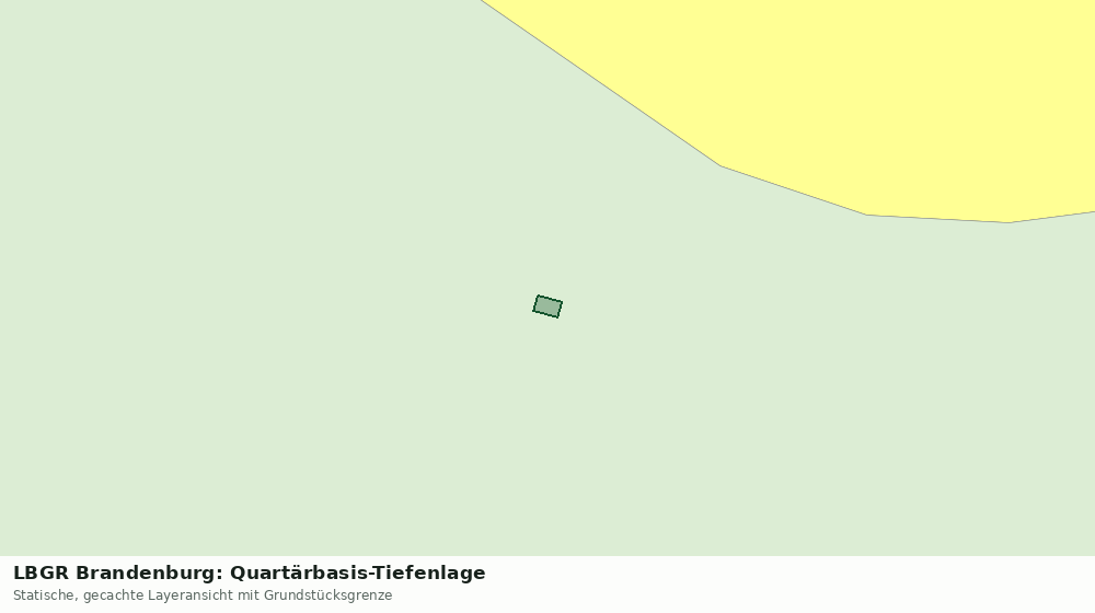 Statische Kartenansicht: LBGR Brandenburg: Quartärbasis-Tiefenlage