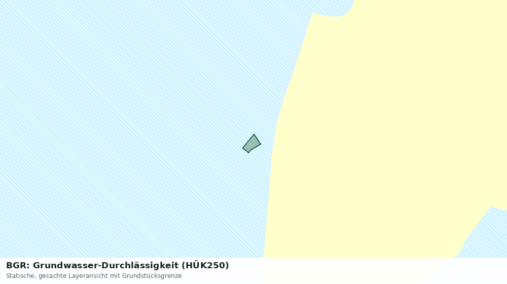 Statische Kartenansicht: BGR: Grundwasser-Durchlässigkeit (HÜK250)