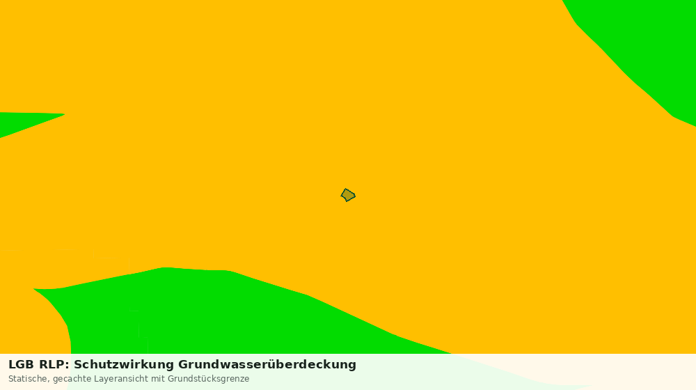 Statische Kartenansicht: LGB RLP: Schutzwirkung Grundwasserüberdeckung