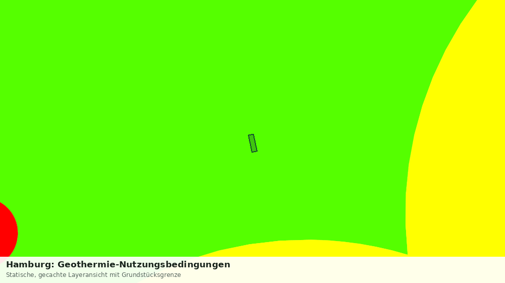 Statische Kartenansicht: Hamburg: Geothermie-Nutzungsbedingungen