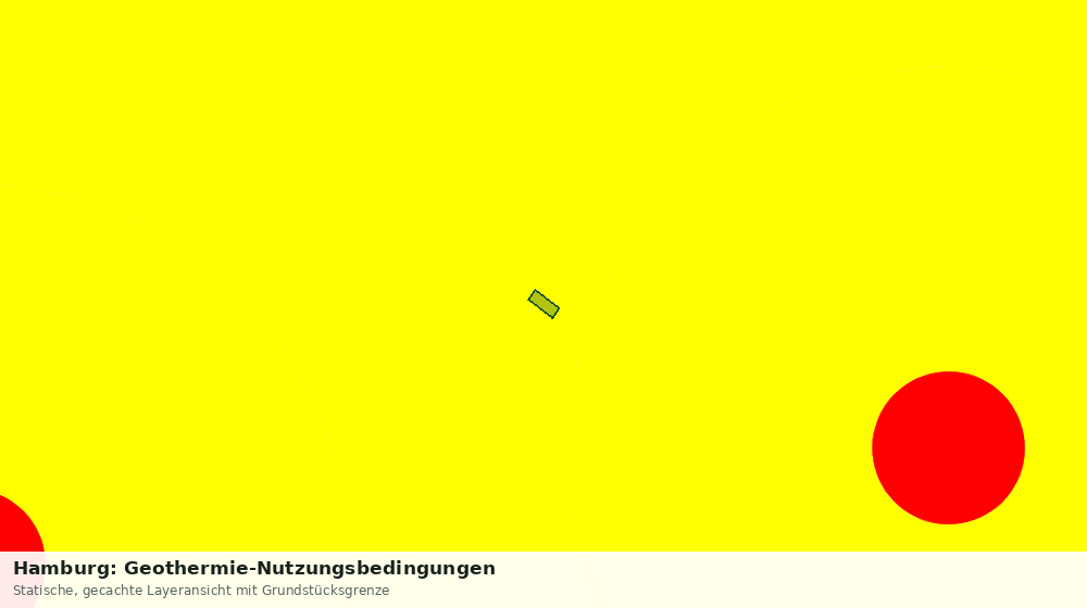 Statische Kartenansicht: Hamburg: Geothermie-Nutzungsbedingungen