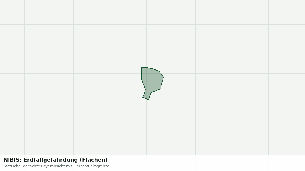 Statische Kartenansicht: NIBIS: Erdfallgefährdung (Flächen)