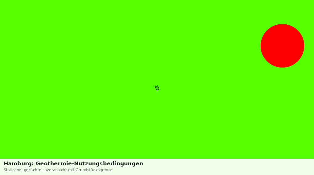 Statische Kartenansicht: Hamburg: Geothermie-Nutzungsbedingungen