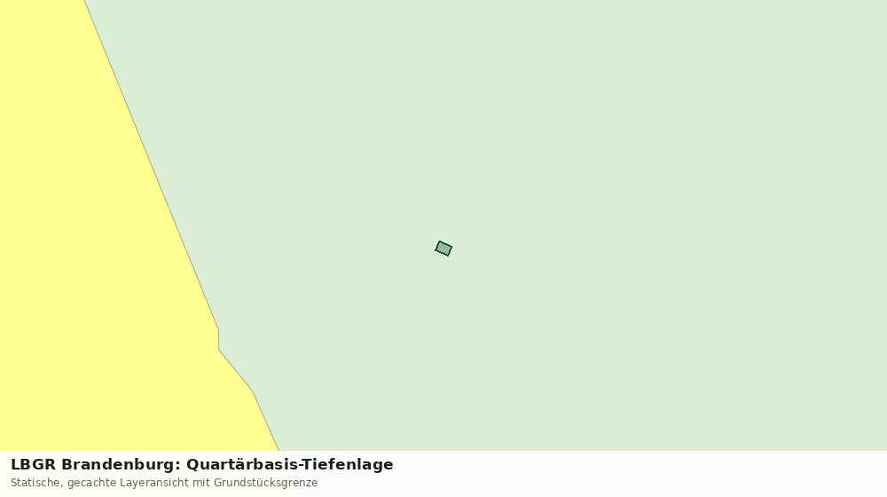 Statische Kartenansicht: LBGR Brandenburg: Quartärbasis-Tiefenlage