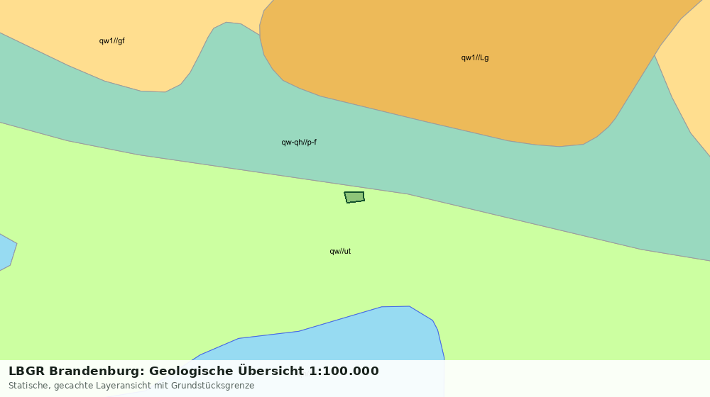 Statische Kartenansicht: LBGR Brandenburg: Geologische Übersicht 1:100.000