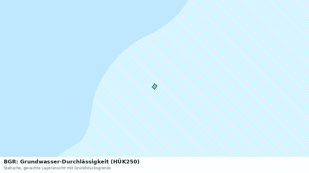 Statische Kartenansicht: BGR: Grundwasser-Durchlässigkeit (HÜK250)
