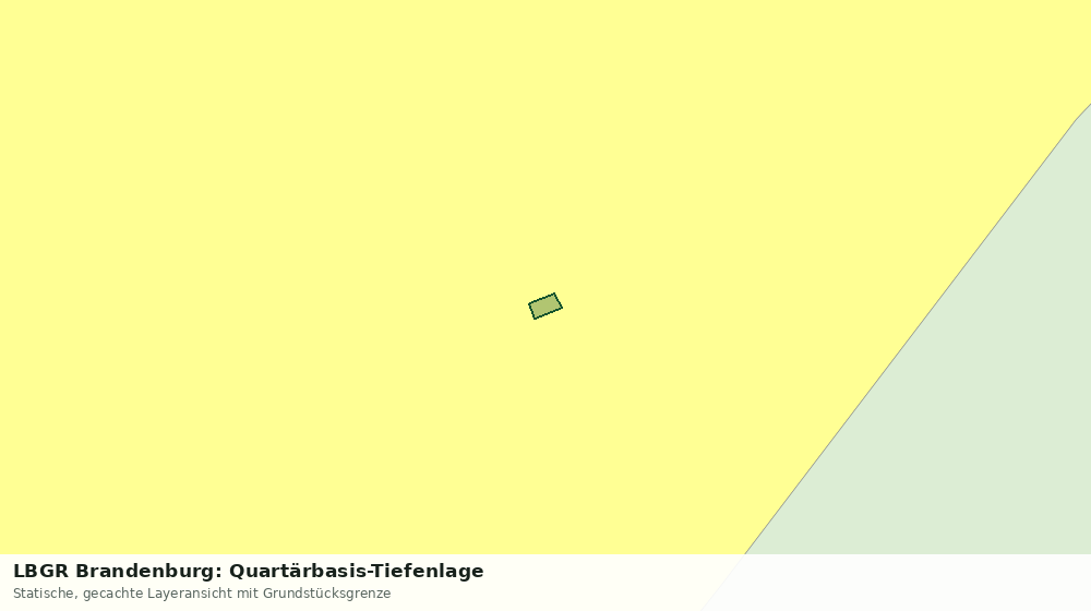 Statische Kartenansicht: LBGR Brandenburg: Quartärbasis-Tiefenlage
