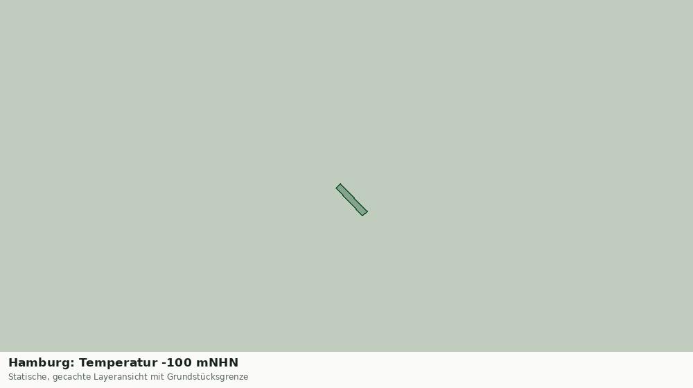 Statische Kartenansicht: Hamburg: Temperatur -100 mNHN