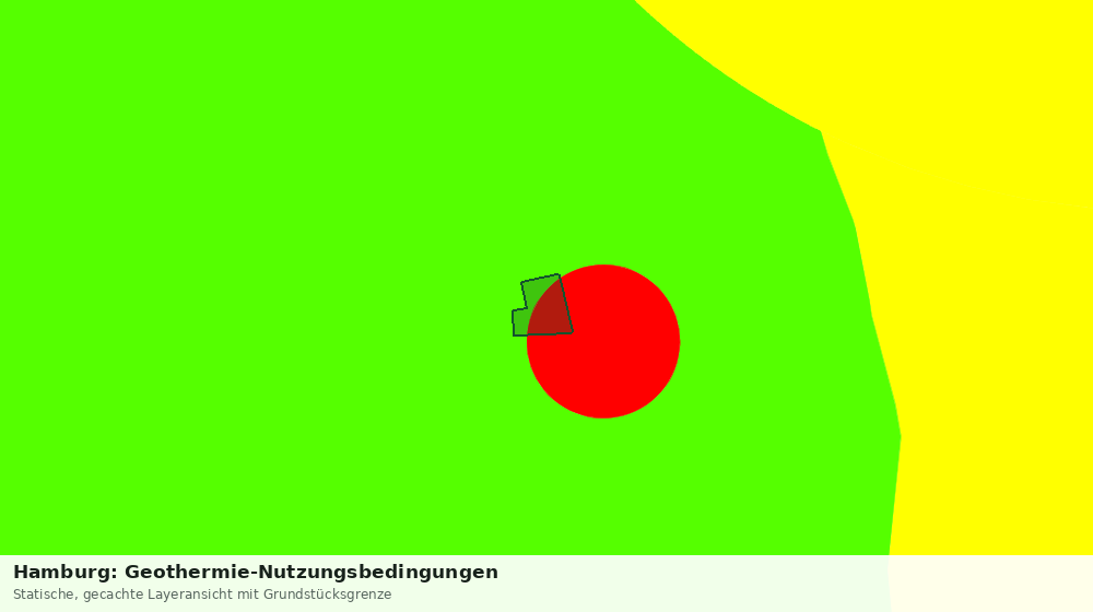 Statische Kartenansicht: Hamburg: Geothermie-Nutzungsbedingungen