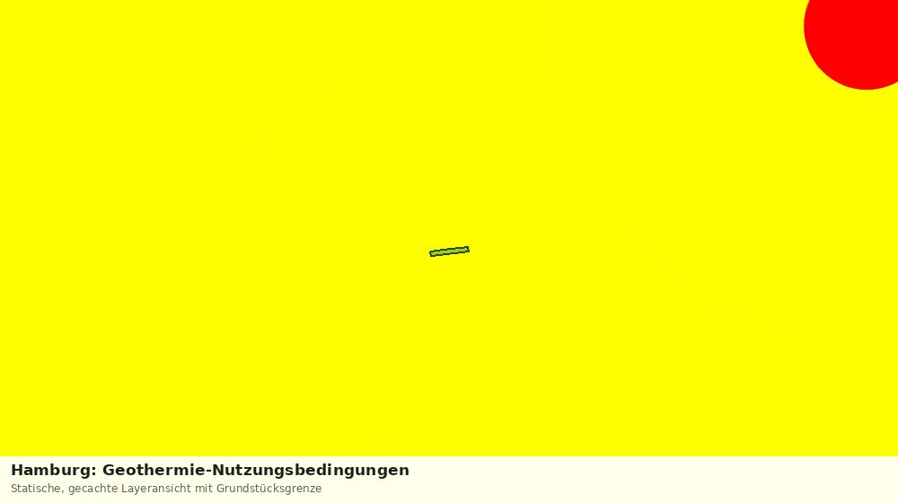 Statische Kartenansicht: Hamburg: Geothermie-Nutzungsbedingungen