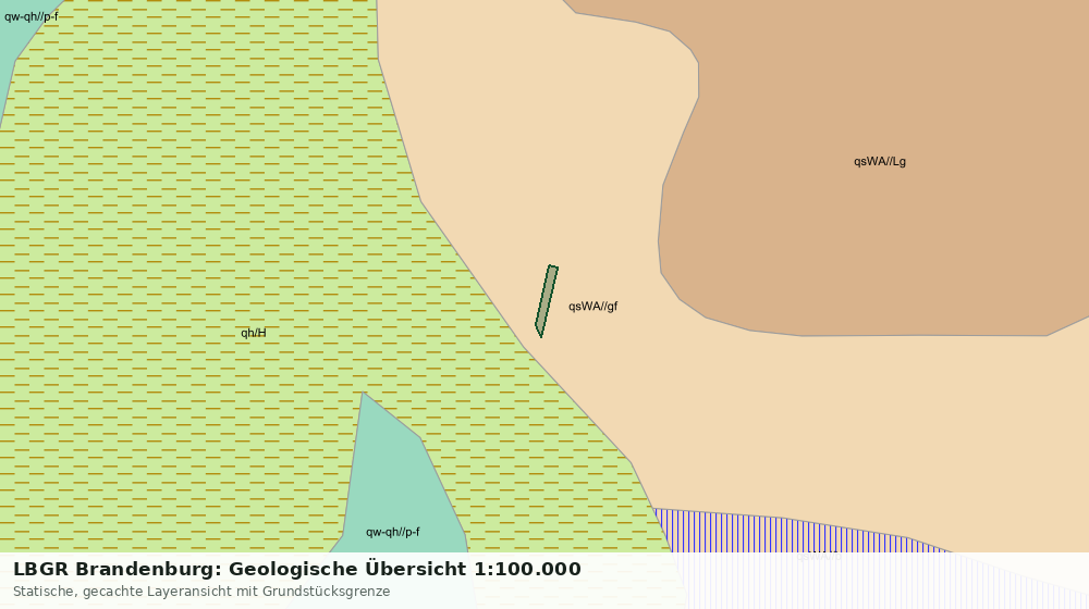 Statische Kartenansicht: LBGR Brandenburg: Geologische Übersicht 1:100.000