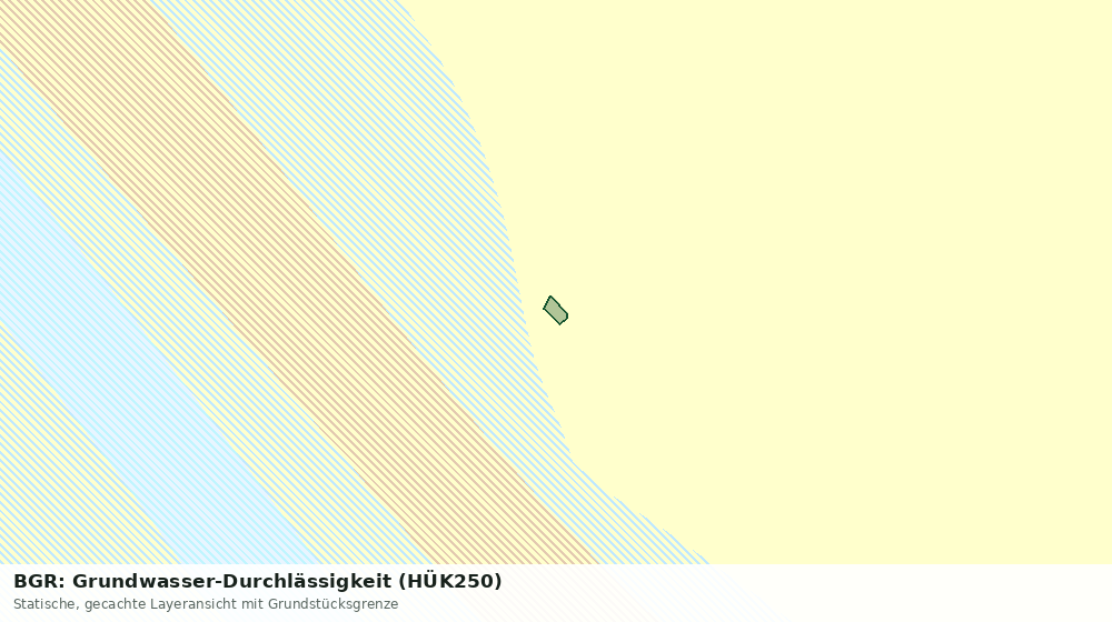 Statische Kartenansicht: BGR: Grundwasser-Durchlässigkeit (HÜK250)
