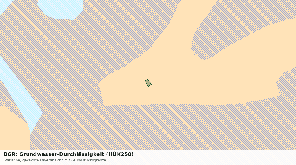 Statische Kartenansicht: BGR: Grundwasser-Durchlässigkeit (HÜK250)
