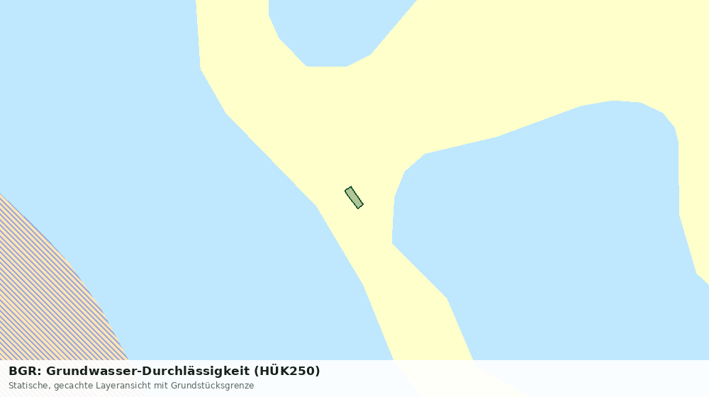 Statische Kartenansicht: BGR: Grundwasser-Durchlässigkeit (HÜK250)