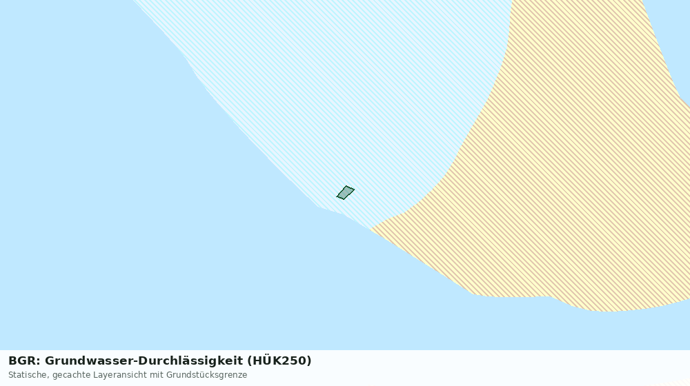 Statische Kartenansicht: BGR: Grundwasser-Durchlässigkeit (HÜK250)