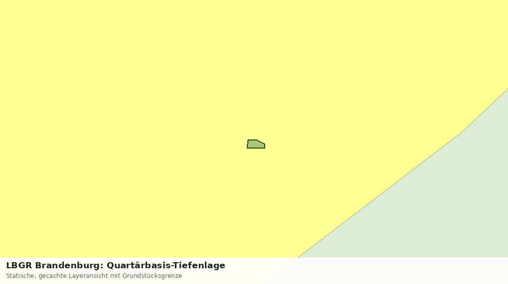 Statische Kartenansicht: LBGR Brandenburg: Quartärbasis-Tiefenlage