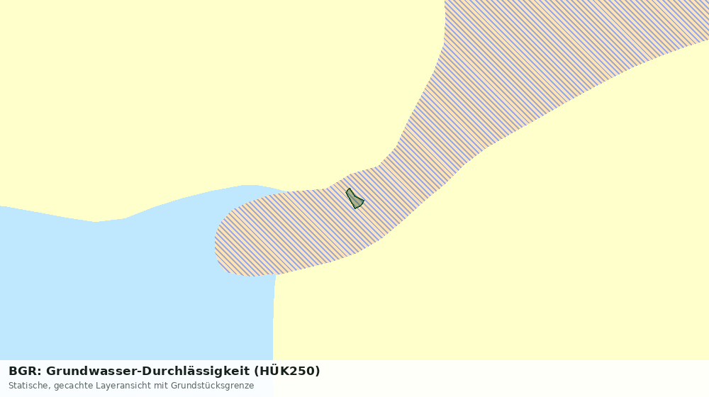 Statische Kartenansicht: BGR: Grundwasser-Durchlässigkeit (HÜK250)