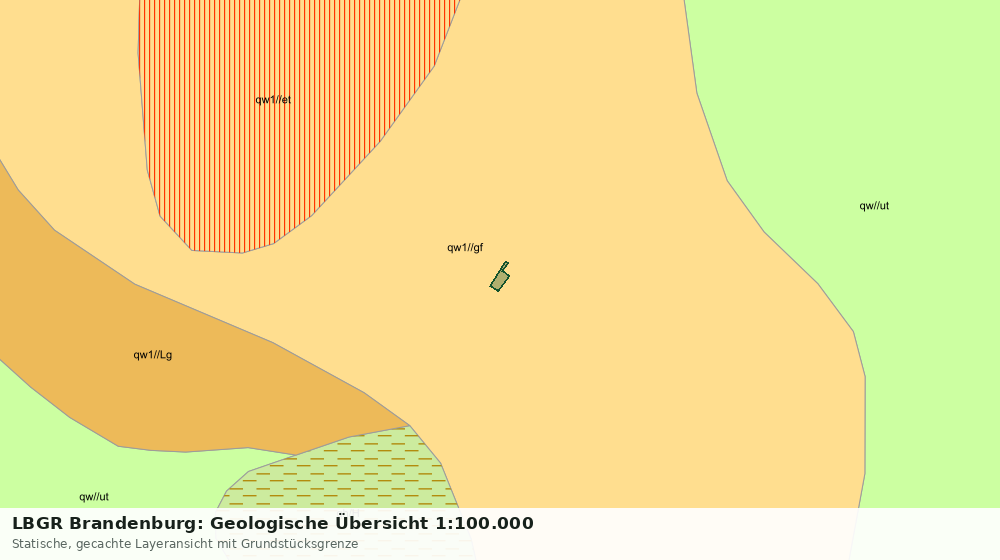 Statische Kartenansicht: LBGR Brandenburg: Geologische Übersicht 1:100.000