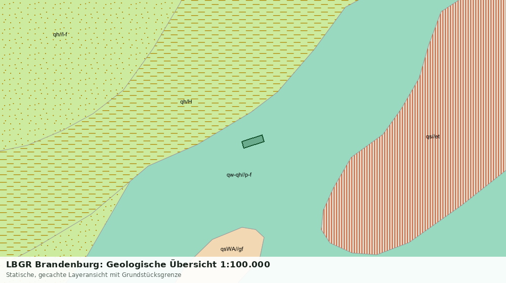 Statische Kartenansicht: LBGR Brandenburg: Geologische Übersicht 1:100.000