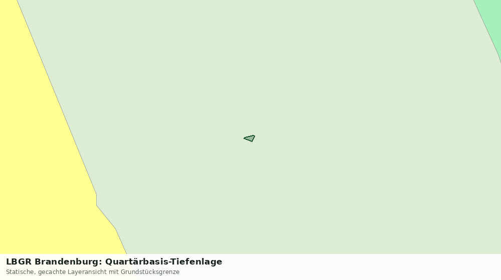 Statische Kartenansicht: LBGR Brandenburg: Quartärbasis-Tiefenlage