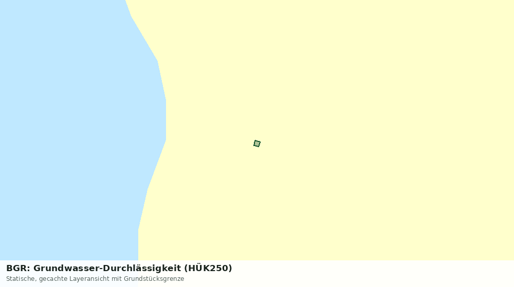 Statische Kartenansicht: BGR: Grundwasser-Durchlässigkeit (HÜK250)
