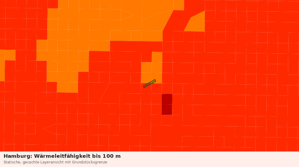 Statische Kartenansicht: Hamburg: Wärmeleitfähigkeit bis 100 m