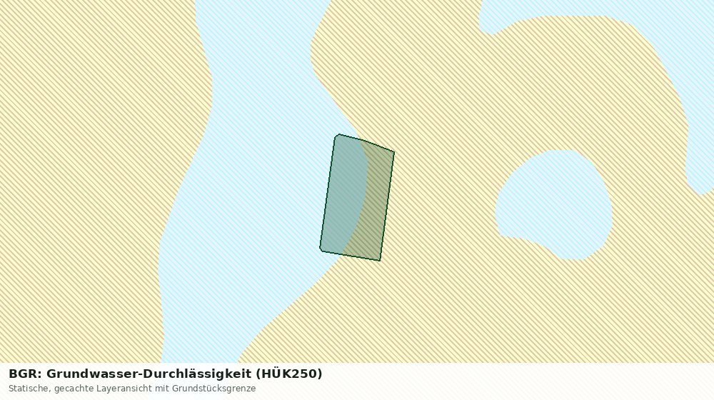 Statische Kartenansicht: BGR: Grundwasser-Durchlässigkeit (HÜK250)