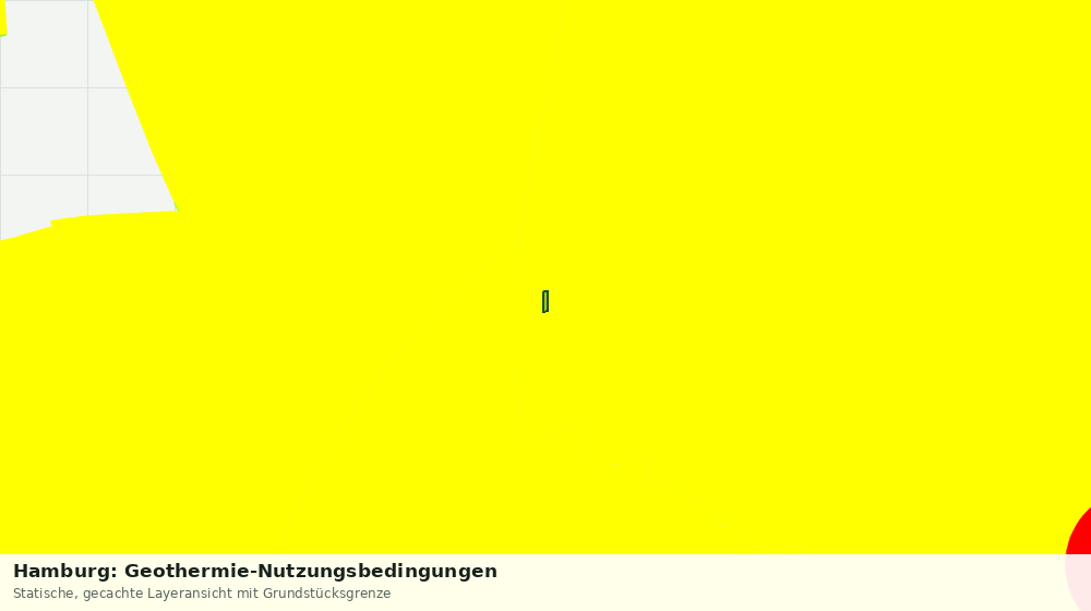 Statische Kartenansicht: Hamburg: Geothermie-Nutzungsbedingungen