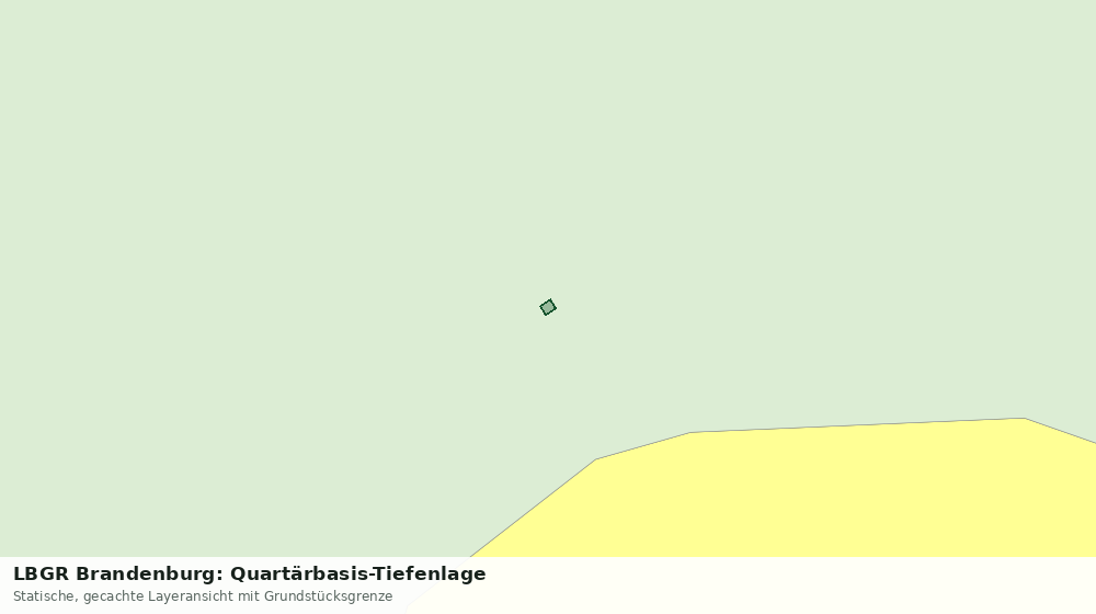 Statische Kartenansicht: LBGR Brandenburg: Quartärbasis-Tiefenlage