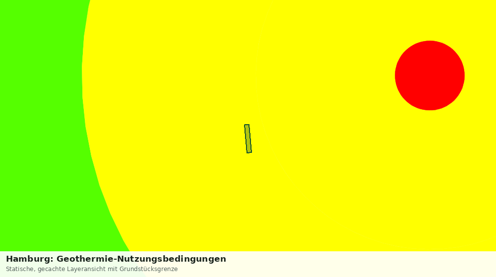 Statische Kartenansicht: Hamburg: Geothermie-Nutzungsbedingungen