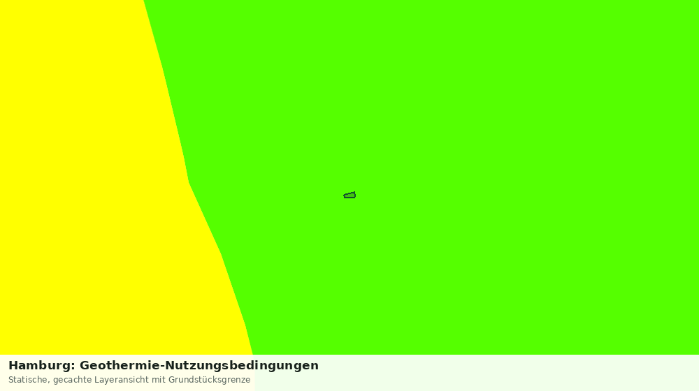 Statische Kartenansicht: Hamburg: Geothermie-Nutzungsbedingungen