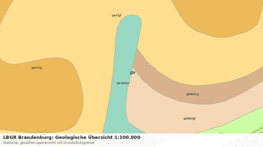 Statische Kartenansicht: LBGR Brandenburg: Geologische Übersicht 1:100.000