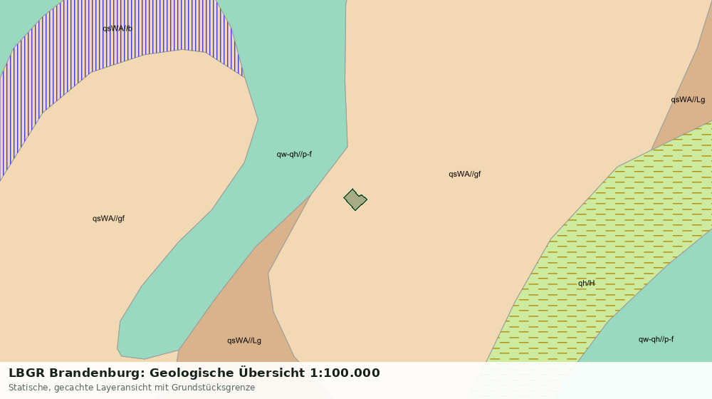 Statische Kartenansicht: LBGR Brandenburg: Geologische Übersicht 1:100.000