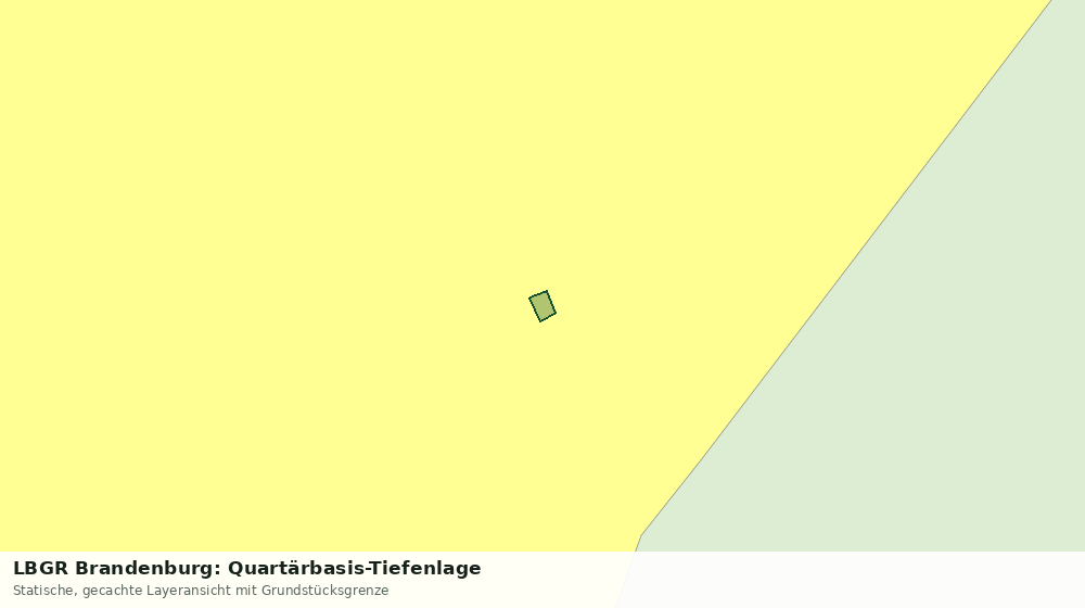 Statische Kartenansicht: LBGR Brandenburg: Quartärbasis-Tiefenlage