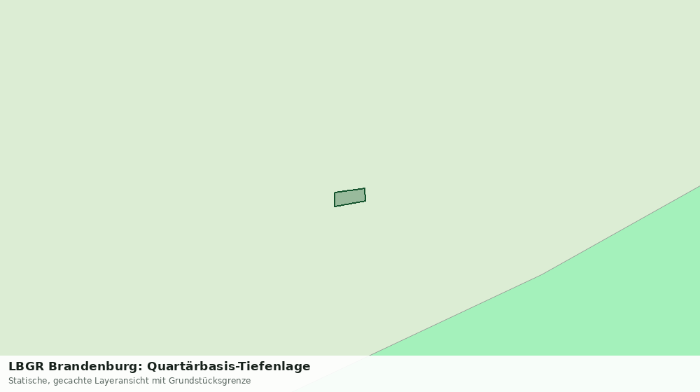Statische Kartenansicht: LBGR Brandenburg: Quartärbasis-Tiefenlage