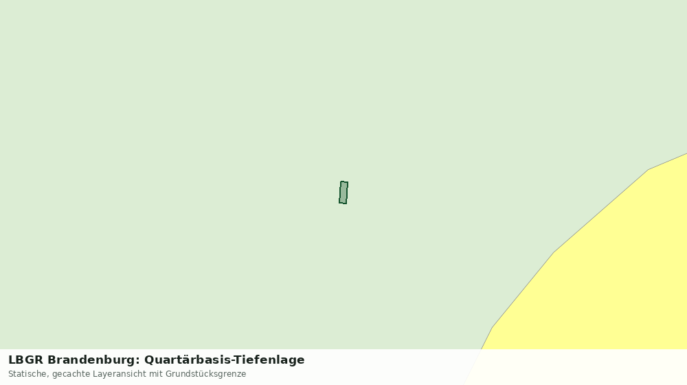 Statische Kartenansicht: LBGR Brandenburg: Quartärbasis-Tiefenlage