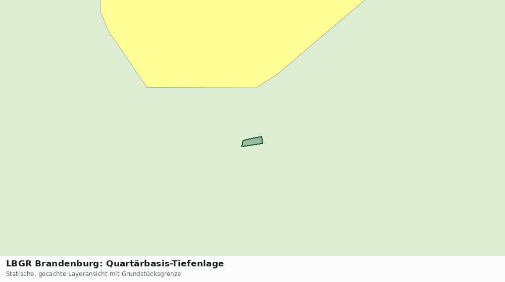 Statische Kartenansicht: LBGR Brandenburg: Quartärbasis-Tiefenlage