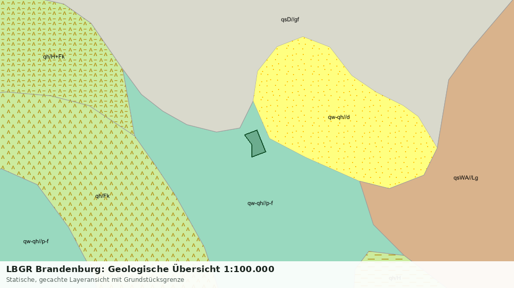Statische Kartenansicht: LBGR Brandenburg: Geologische Übersicht 1:100.000