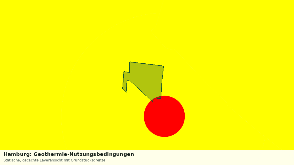 Statische Kartenansicht: Hamburg: Geothermie-Nutzungsbedingungen