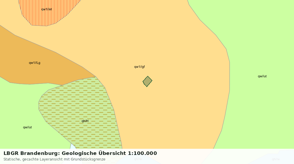 Statische Kartenansicht: LBGR Brandenburg: Geologische Übersicht 1:100.000