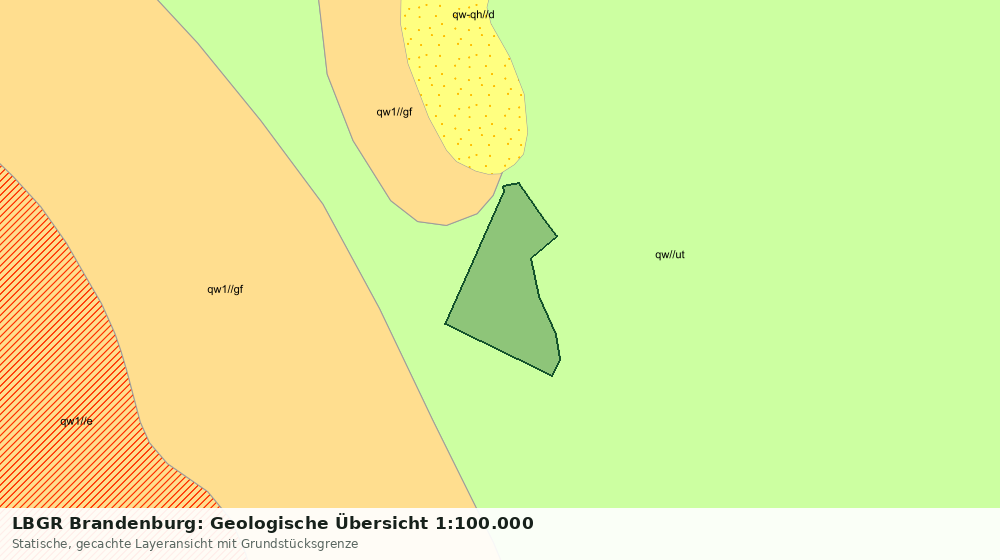 Statische Kartenansicht: LBGR Brandenburg: Geologische Übersicht 1:100.000