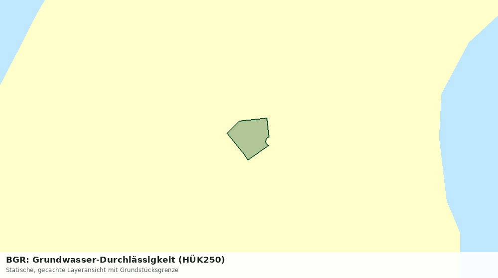 Statische Kartenansicht: BGR: Grundwasser-Durchlässigkeit (HÜK250)