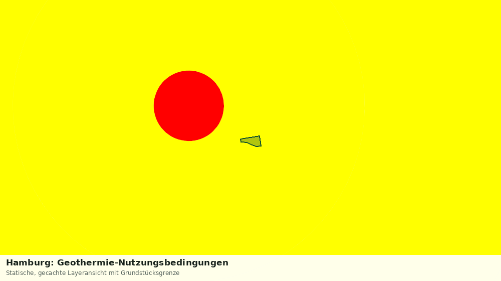Statische Kartenansicht: Hamburg: Geothermie-Nutzungsbedingungen