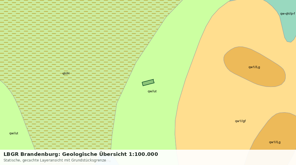 Statische Kartenansicht: LBGR Brandenburg: Geologische Übersicht 1:100.000