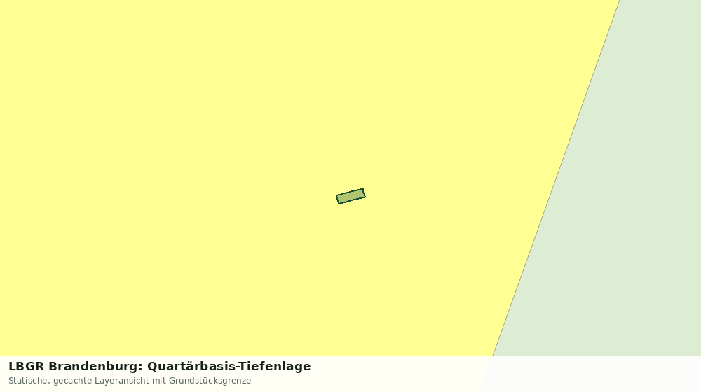 Statische Kartenansicht: LBGR Brandenburg: Quartärbasis-Tiefenlage