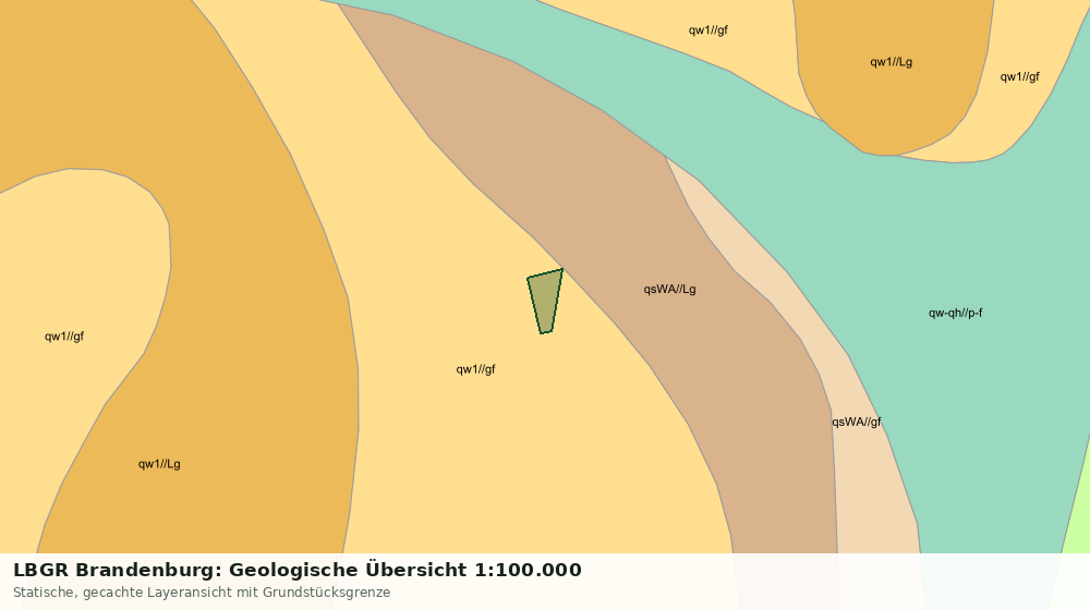 Statische Kartenansicht: LBGR Brandenburg: Geologische Übersicht 1:100.000