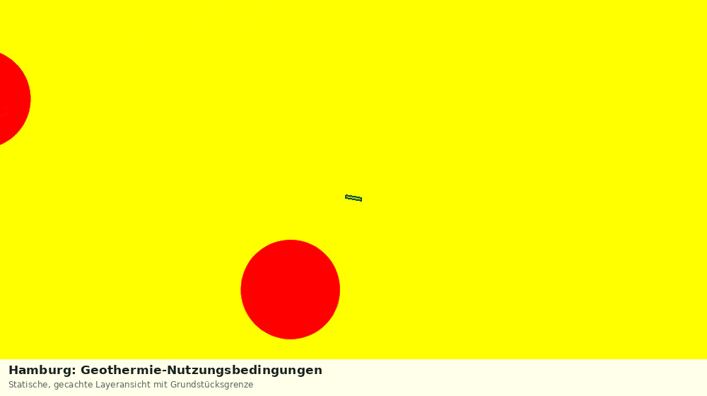 Statische Kartenansicht: Hamburg: Geothermie-Nutzungsbedingungen