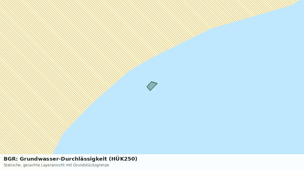 Statische Kartenansicht: BGR: Grundwasser-Durchlässigkeit (HÜK250)