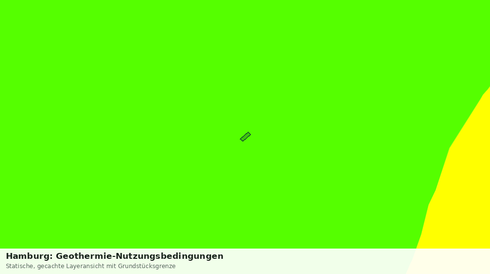 Statische Kartenansicht: Hamburg: Geothermie-Nutzungsbedingungen
