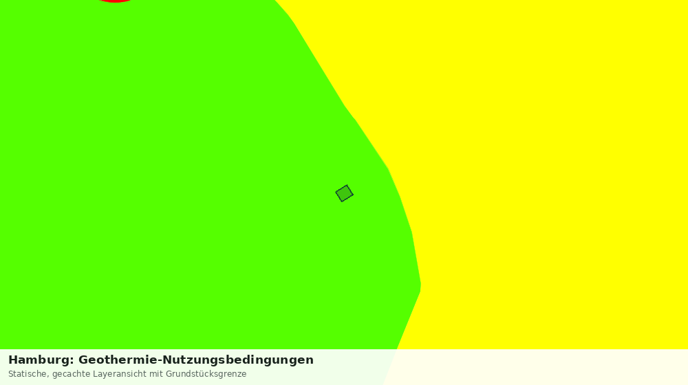 Statische Kartenansicht: Hamburg: Geothermie-Nutzungsbedingungen